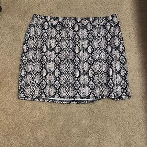 snakeskin skirt